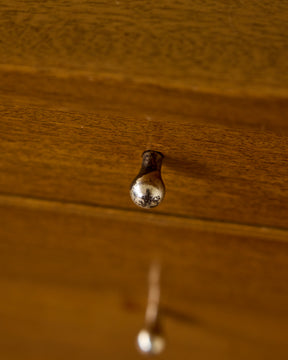 Mid-Century Brass "X" Base Double Dresser by Paul McCobb II