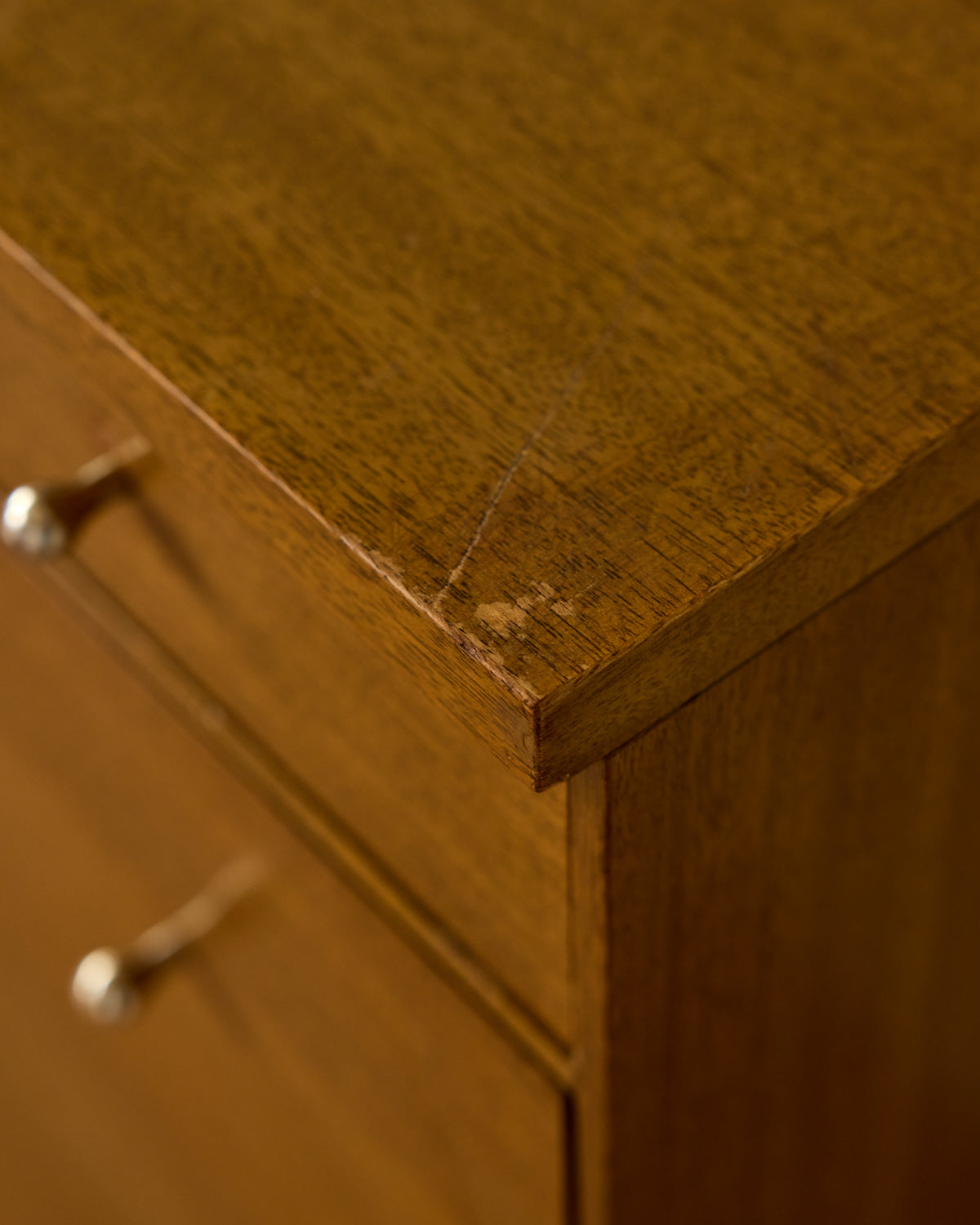 Mid-Century Brass "X" Base Double Dresser by Paul McCobb II