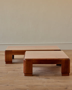 Pink Marble Table - Square