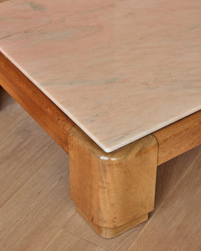 Pink Marble Table - Square