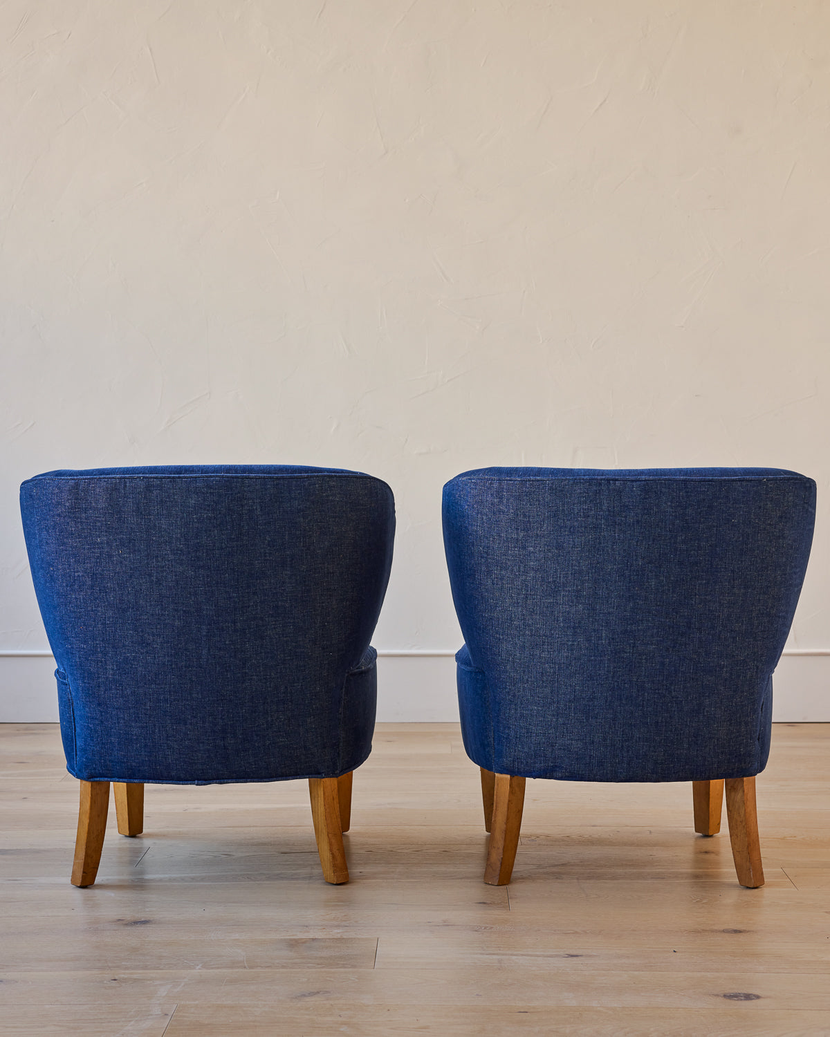 Blue Wingback Chairs