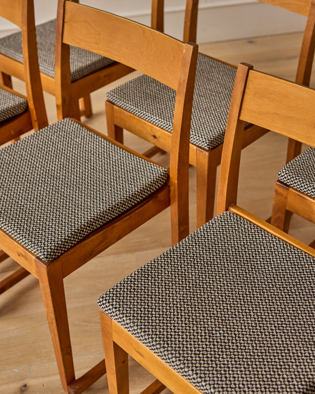 Set of Birch "Orchestra Chairs" by Sven Markelius