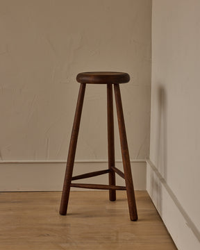 Tall Dark Danish Stool