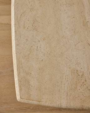 Travertine Rounded Square Coffee Table