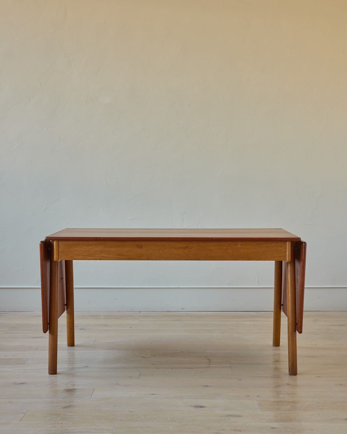 1950s Danish Oak + Teak Desk by Poul M. Volther