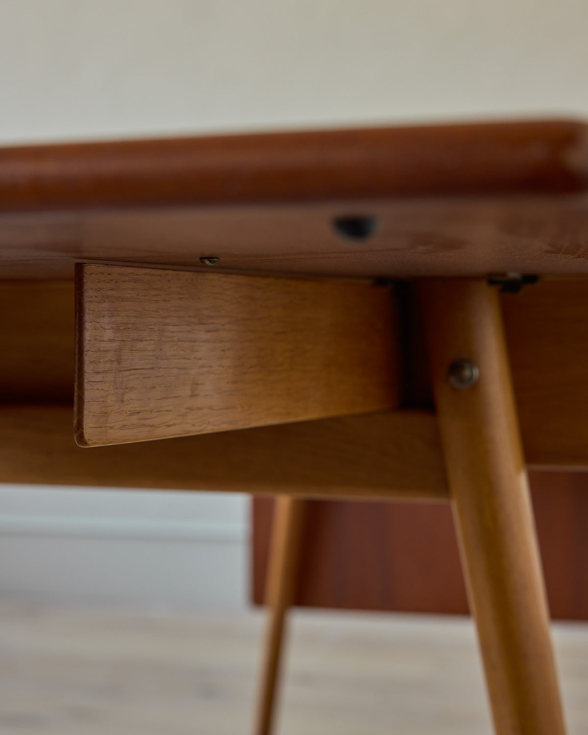 1950s Danish Oak + Teak Desk by Poul M. Volther