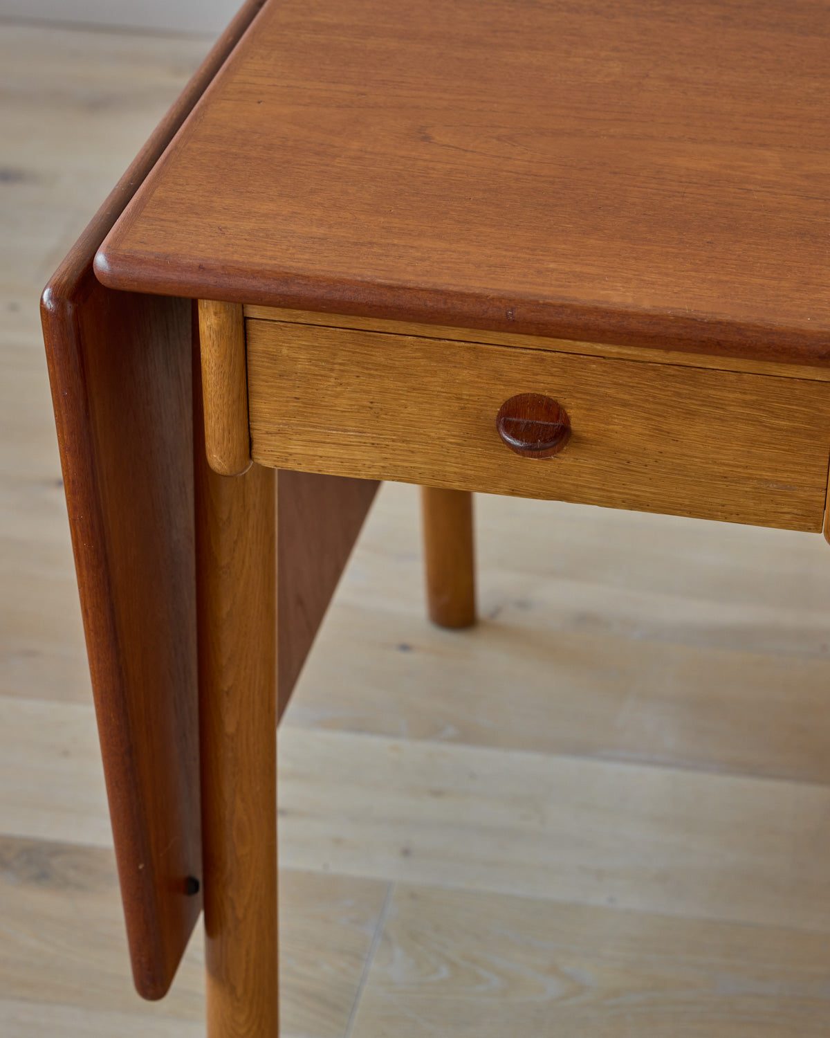 1950s Danish Oak + Teak Desk by Poul M. Volther