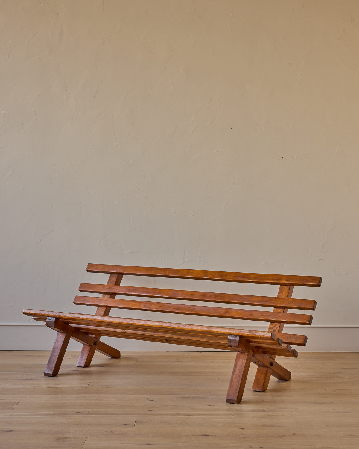 Timber Long Bench Vintage Wood Long Bench Antique Vintage Pinewood Bench – Caesars