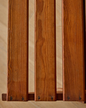 Pine Folding High Back Lounge Chair