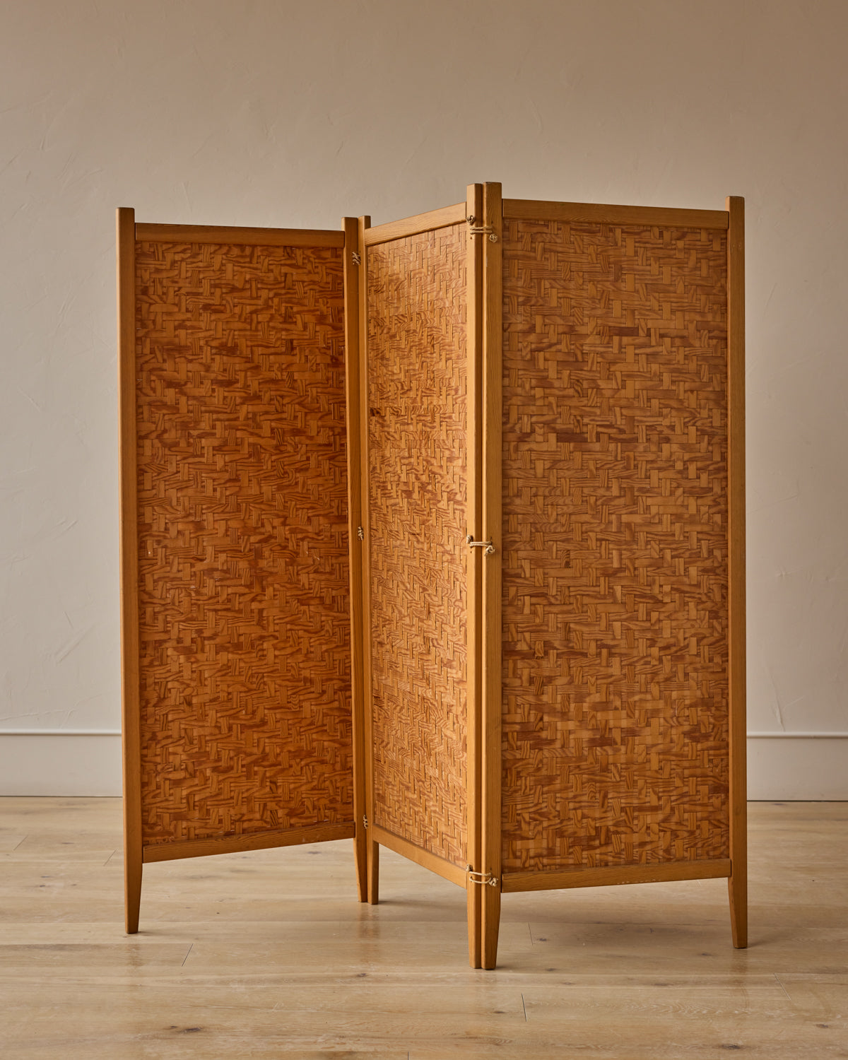 Woven Beech Room Divider by Albert Jansson