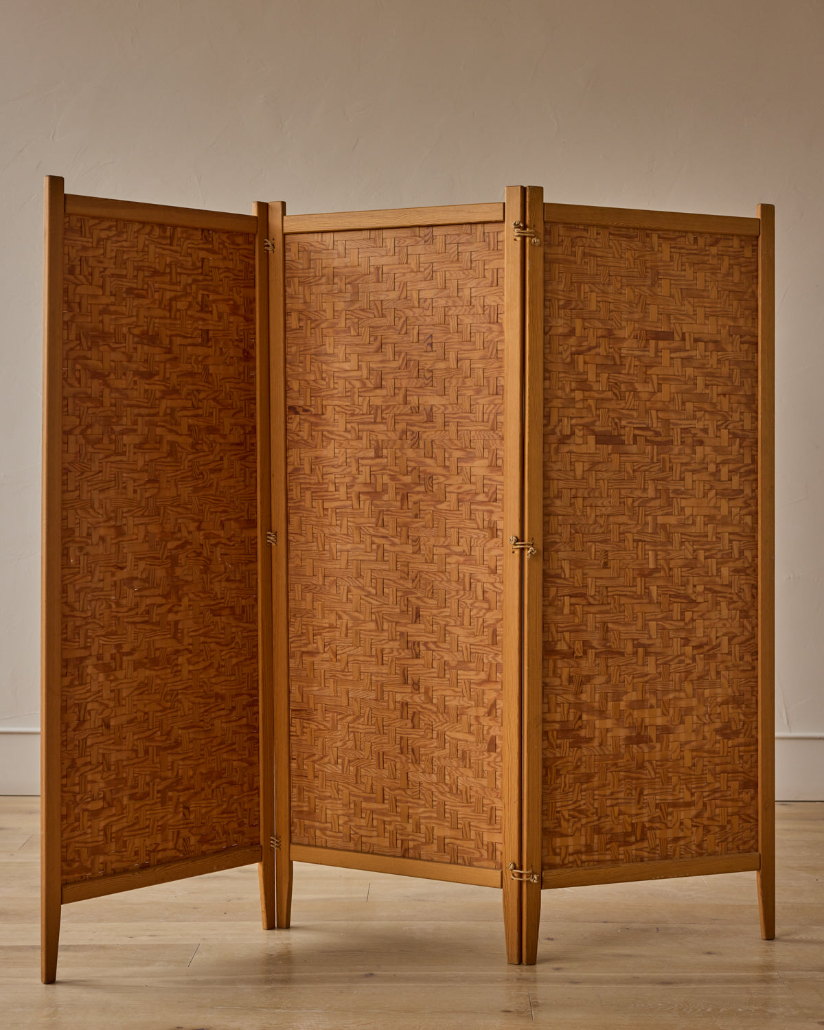 Woven Beech Room Divider by Albert Jansson