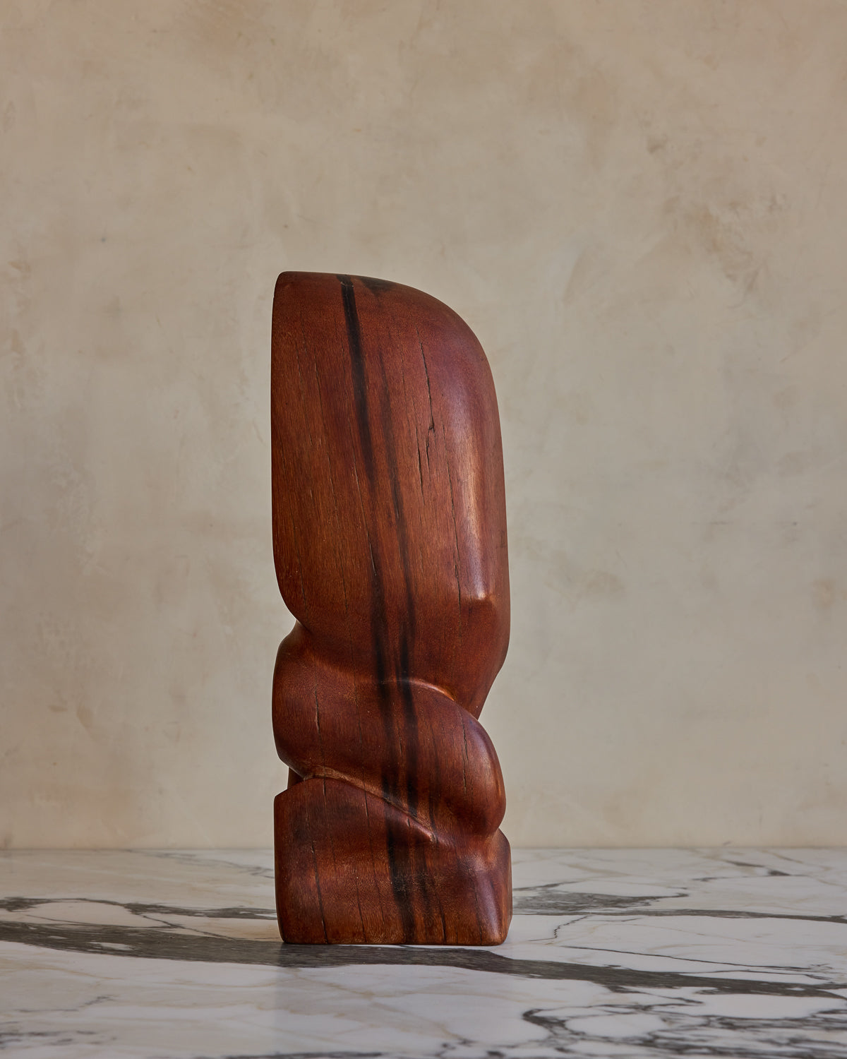 Fiddlehead Wooden Sculpture by Mario Orsogna