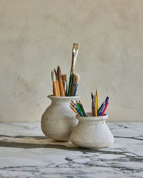 Small White Clay Pots - Collection III