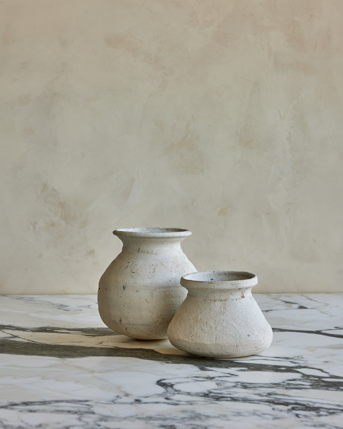 Small White Clay Pots - Collection III