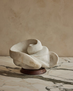 White Marble Oceanic Sculpture