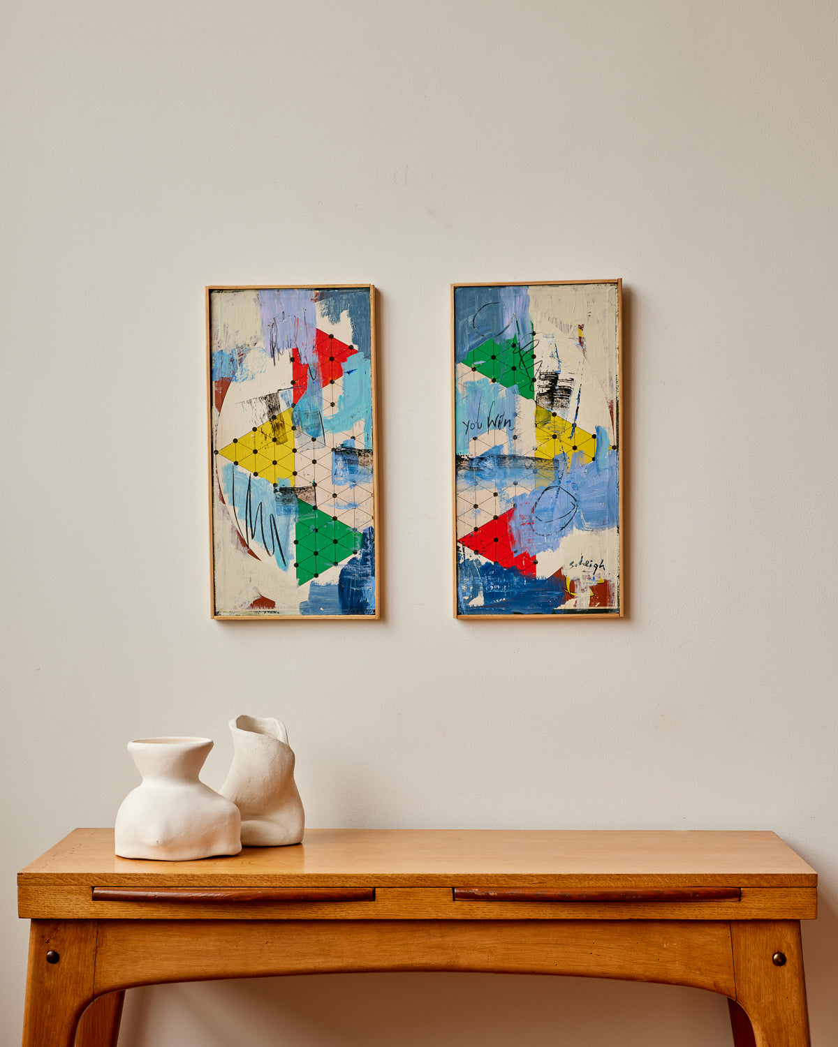 "I Win - You Win" Diptych by Stephen Heigh