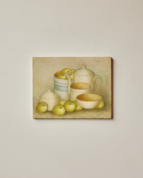 Apples, Teapot and Sugar Bowl Still Life