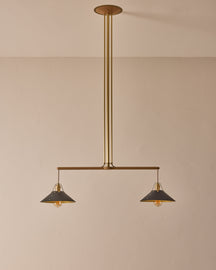 Yaffa Chandelier - Two Arm - Custom Drop