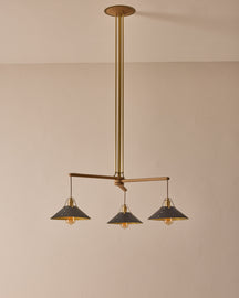 Yaffa Chandelier - Three Arm - Custom Drop