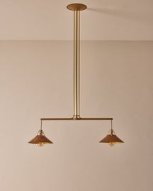 Yaffa Chandelier - Two Arm - Custom Drop