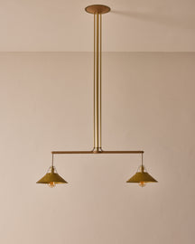 Yaffa Chandelier - Two Arm - Custom Drop