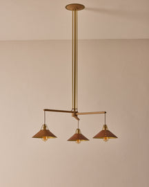 Yaffa Chandelier - Three Arm - Custom Drop