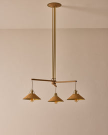 Yaffa Chandelier - Three Arm - Custom Drop
