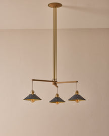 Yaffa Chandelier - Three Arm - Custom Drop