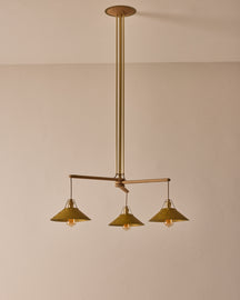Yaffa Chandelier - Three Arm - Custom Drop
