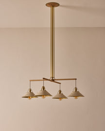 Yaffa Chandelier - Four Arm - Custom Drop