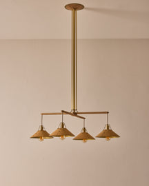 Yaffa Chandelier - Four Arm - Custom Drop