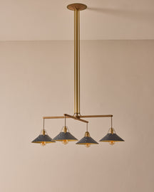 Yaffa Chandelier - Four Arm - Custom Drop