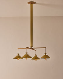 Yaffa Chandelier - Four Arm - Custom Drop