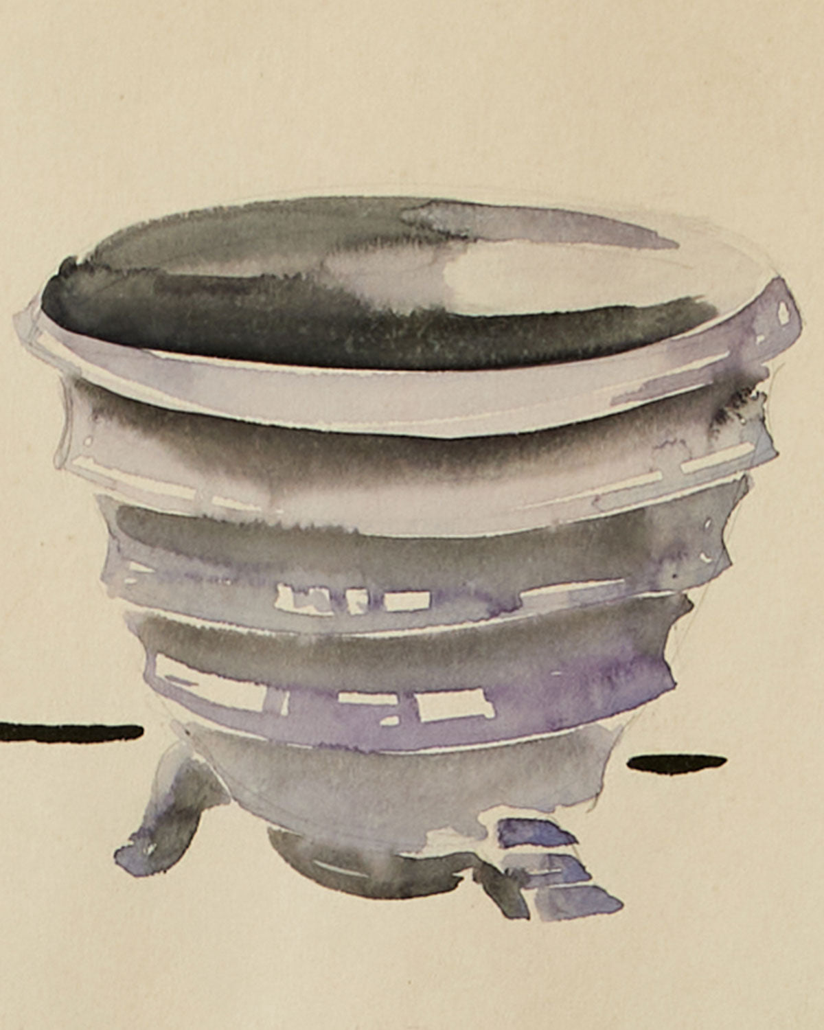Soldier & Pots Watercolor