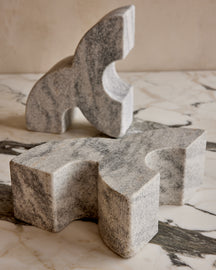 Leo Marble Bookends