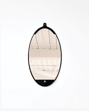 Fairmount Long Oval Mirror - Black