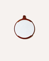 Fairmount Leather Round Mirror - Tan