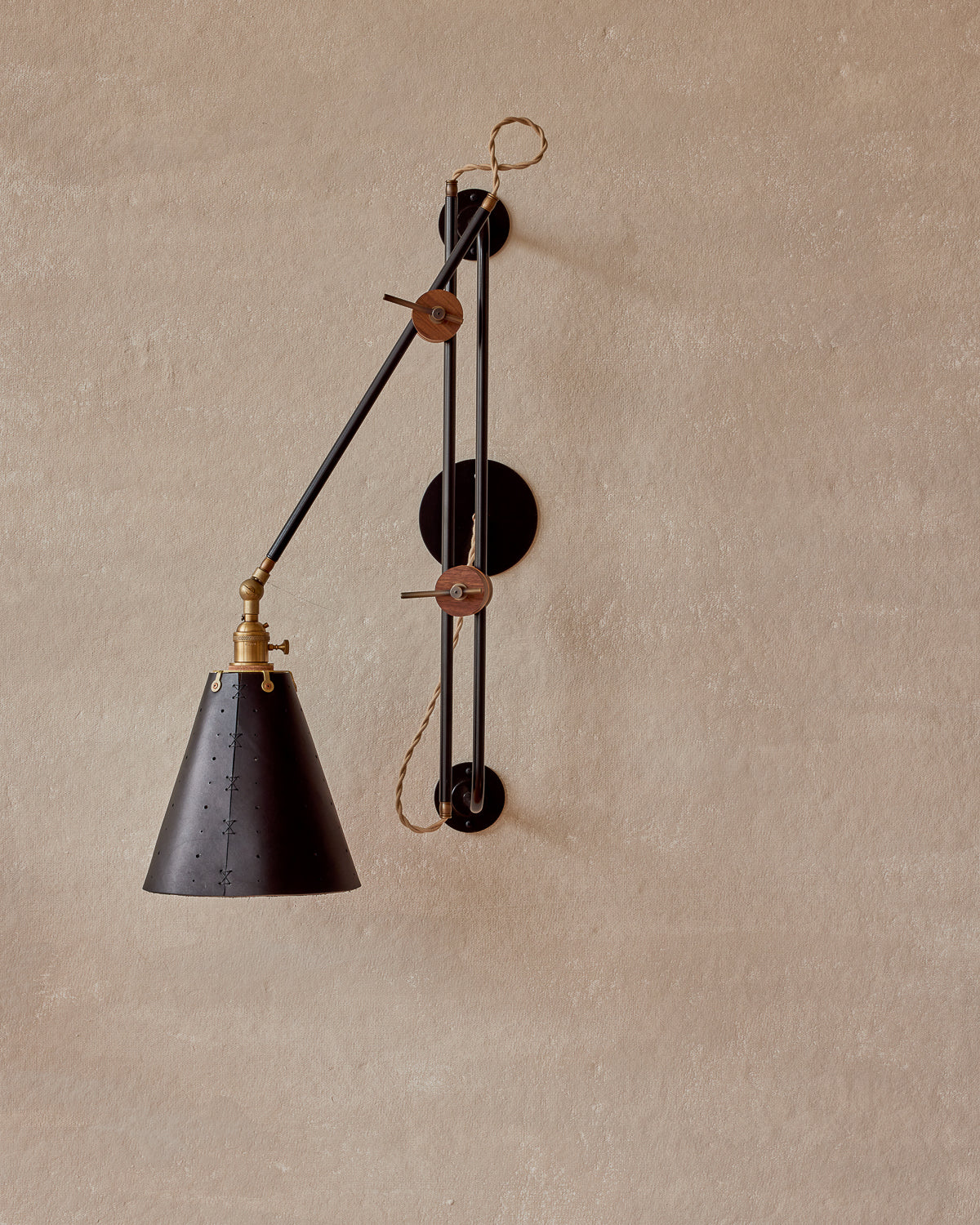 Grace Articulating Wall Sconce - Black - Hardwired