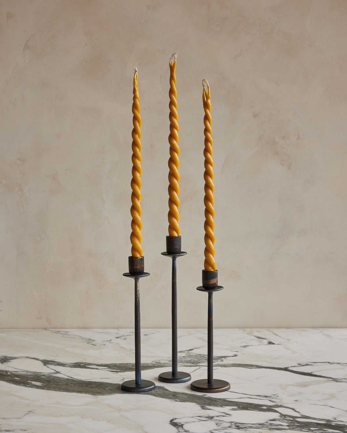 Iron Tapered Candle Holders