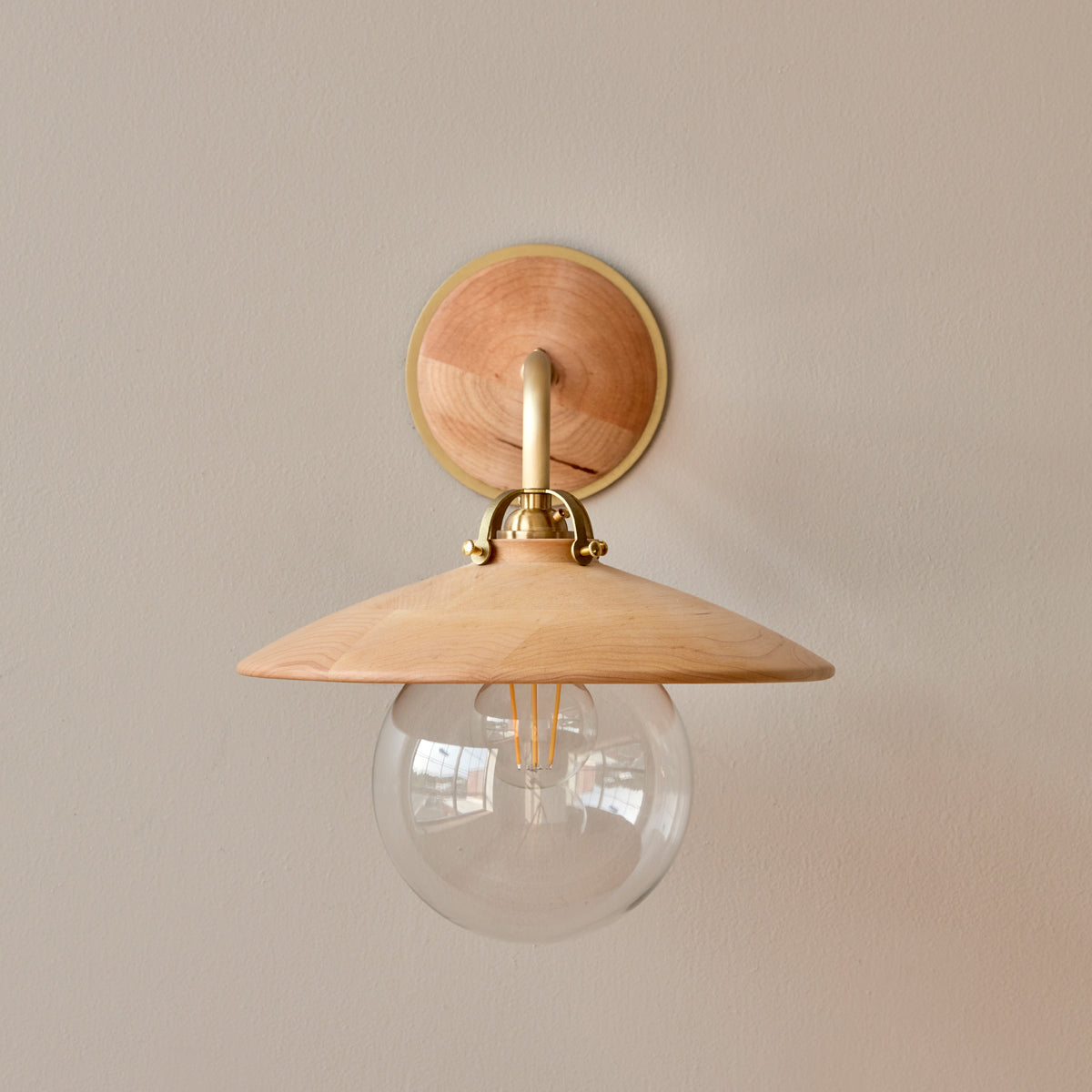 Edmund Wall Sconce - Natural Maple