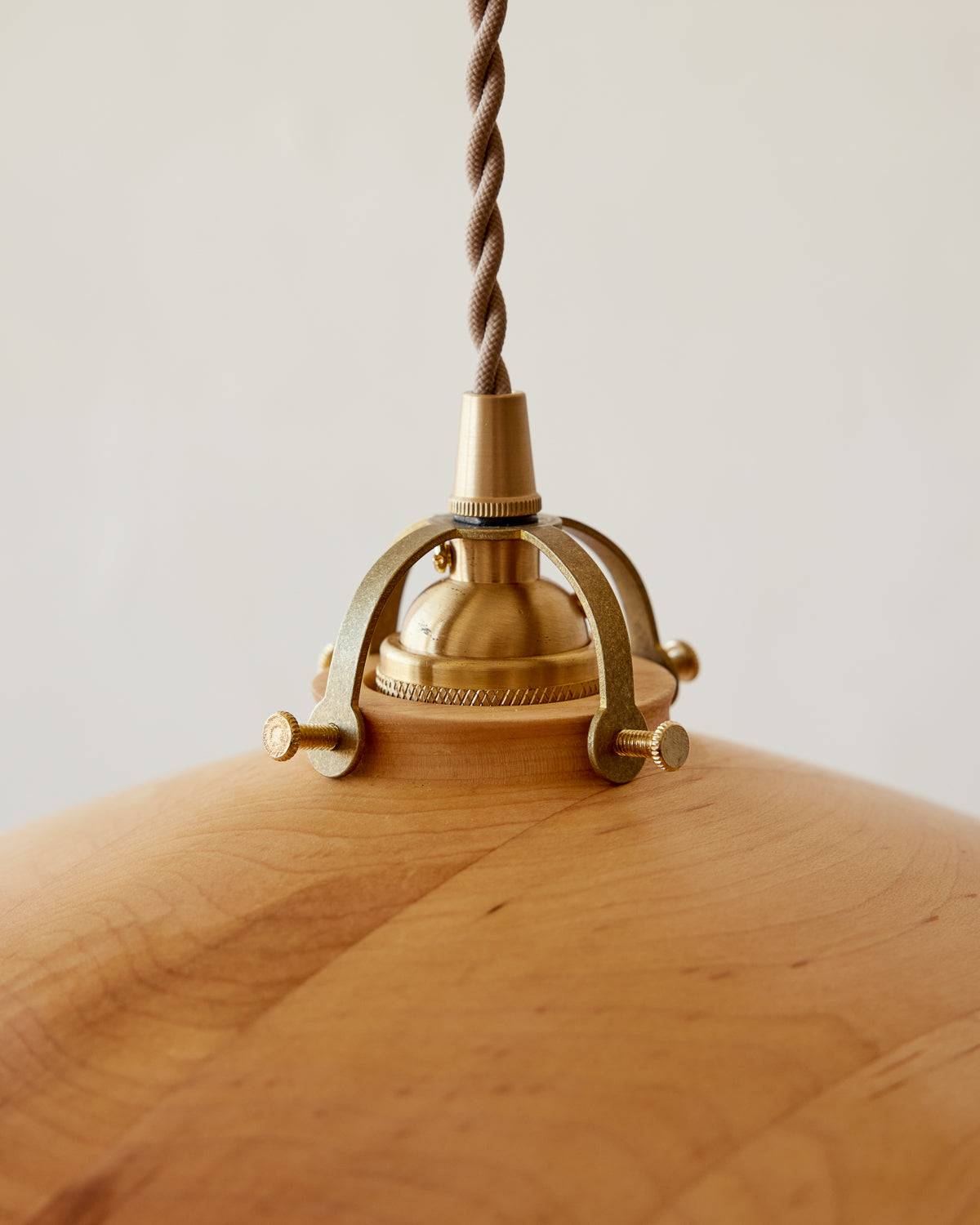 #shade-finish_natural maple #Cord-Color---Glass_Beige Cord - Clear Globe