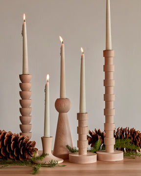 Gift Set of Maple Candle Holders
