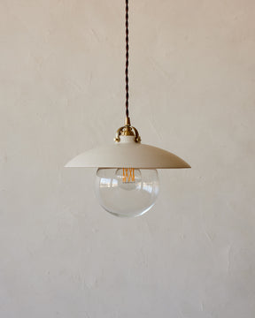 Edmund Pendant Light - 11" Dove Ceramic