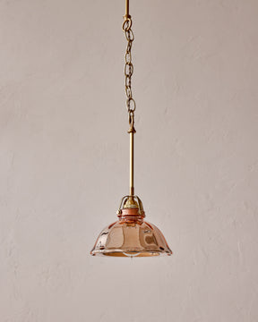 Silver Rose Pendant Light - Medium