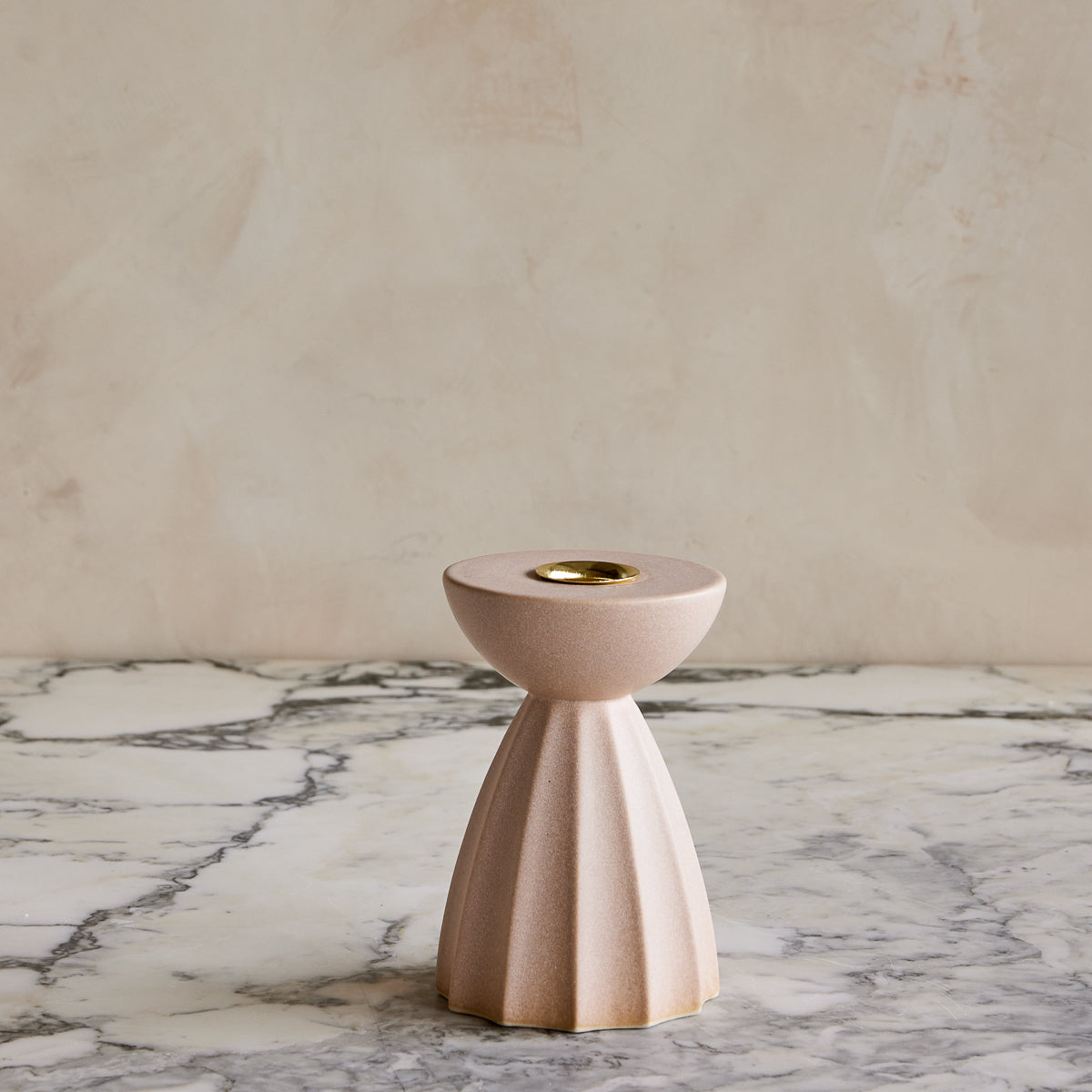 Lostine Blush Sabine Ceramic Candle Holder