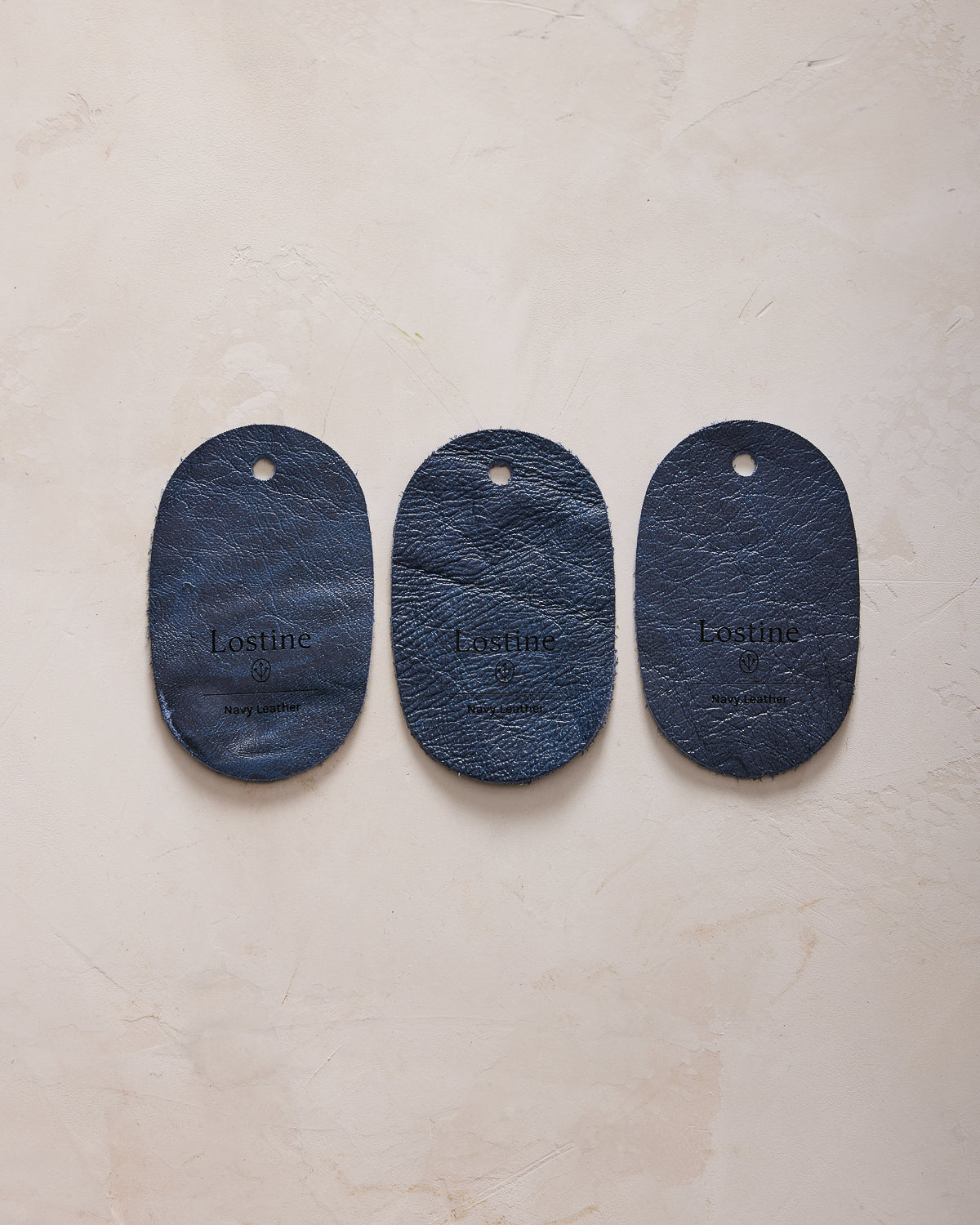 Navy Leather Sample