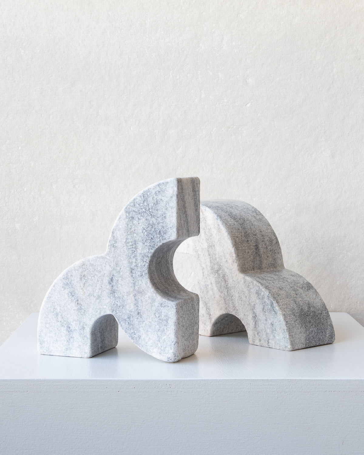 Leo Marble Bookends