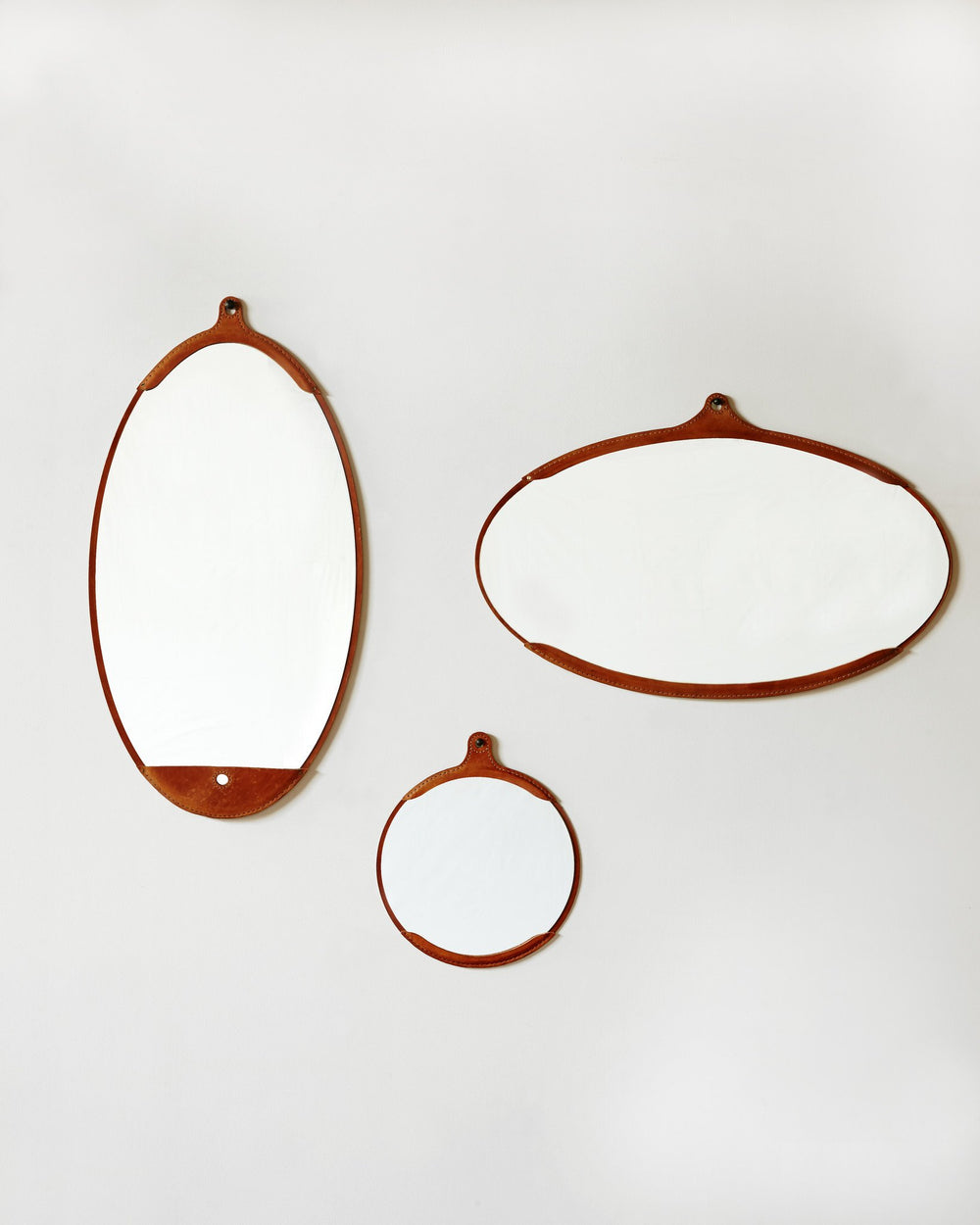 Lostine Fairmount Leather Mirrors #leather-finish_tan harness 