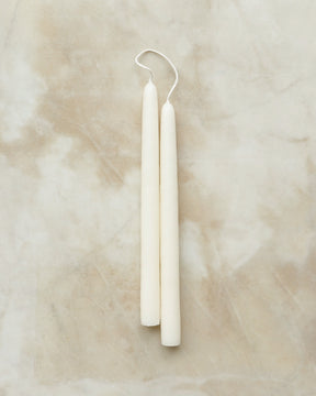 Shell White 10" Taper Candles