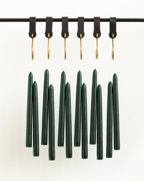 Hunter Green 10" Taper Candles